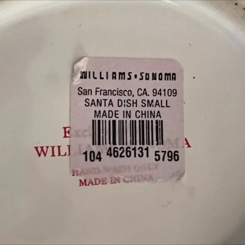 Vintage Williams Sonoma Santa candy dish  christmas